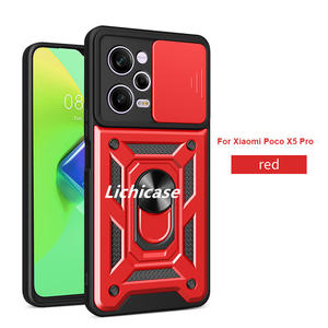 Lichicase Heavy Duty Kickstand Armor anti Drop Hard Cover para Xiaomi Poco X5 Pro 5G Lens Protection Case - Product Image 2