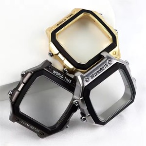 Boîtier de montre en métal électroplaqué pour <span class=keywords><strong>Casio</strong></span> AE1200, coque de protection anti-chute pour montre électronique AE1200, coque de remplacement pour montre - Product Image 1