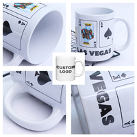 Promotion : Mug en Céramique Créatif Motif Dessin Animé, Tasse à Café avec Revêtement Blanc pour Sublimation Thermique, Mug Personnalisable, Cadeau Souvenir, Vente en Gros