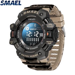 Reloj Digital Clásico de Camuflaje Negro Original de Fábrica SMAEL, Reloj de Pulsera Digital Económico para Hombre 8050MC - Product Image 1