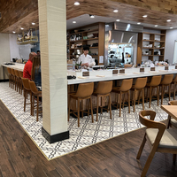 Ultimo Design Moderno per Ristoranti, Snack Bar e Caffetterie: Divanetti in Compensato Curvato Standard per Ville e Supermercati