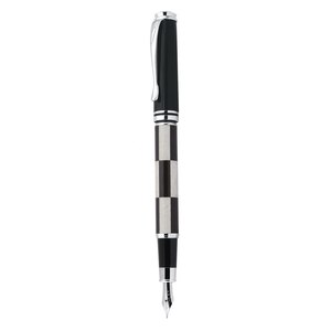 Penna Stilografica Decorata a Scacchi con Punta in Oro e Acciaio Inossidabile da 0,5 mm per Studenti, Scrittura Finanziaria, Set Regalo - Product Image 1