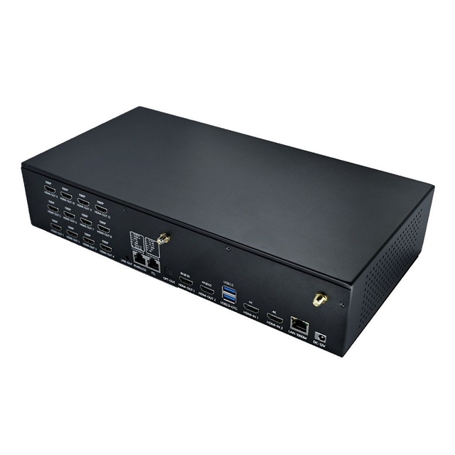Factory Wholesale 12 Way HD Video Wall Controller RK3588 8K Splicing Processor RS232 RS485 for Commercial Display TV Wall