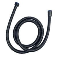 Tuyau de Douche Flexible en Acier Inoxydable Noir Peint de 1,5m et 2m, Moderne pour Salle de Bain, Garantie de 2 Ans, Assistance Technique en Ligne