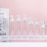 Bouteilles en plastique transparentes blanches à épaules plates de 100/120/150/200/250/300/400/500 ml en stock, bouteilles PET pour lotion