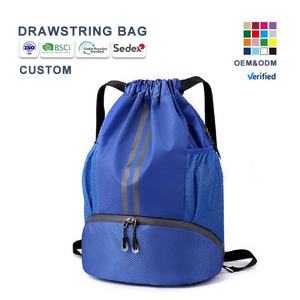 Bolsa con Cordón Personalizada por el Fabricante, Bolsa de Lona con Cierre para la Escuela, Yoga, Fútbol, Gimnasio, Deportes - Product Image 1