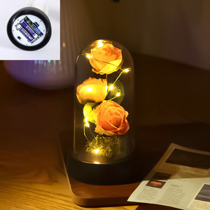 <span class=keywords><strong>Rose</strong></span> artificielle, œillet, fleur éternelle, ornement, lumière nocturne créative LDE, cadeau de Noël, décoration de chevet de dortoir, vente en gros - Product Image 6