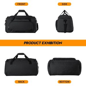 Bolsa de Gimnasio Uarition de 50L, Negra, Resistente, Bolsa Deportiva Grande para Viajes, Entrenamiento, Fitness y Deportes - Product Image 6
