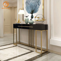 Table de rangement élégante en bois blanc, pour couloir français, avec tiroirs, grande taille de rangement, nouvelle collection 2022