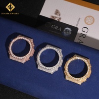 Montre GA2100 sertie de diamants de luxe de haute qualité, vente en gros de bijoux, moissanite VVS1, montre à bulles + lunette pour boîtier BussDown avec certificat Gra