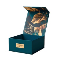 Vêtements recyclables à la mode boîte d'emballage cadeau en carton magnétique rigide plié boîte-cadeau de chaussures magnétiques