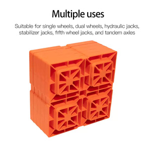 Blocs <span class=keywords><strong>de</strong></span> levage RV Jack Pads Essential Travel Gear Tire Recovery Gear Stacking Balance Pads - Product Image 3