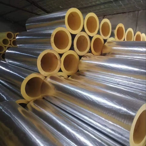 Ống cách nhiệt sợi nhỏ Đồng bằng thủy tinh len ống Bìa cách nhiệt Ống ThủY Tinh len cho đường ống cách nhiệt - Product Image 1