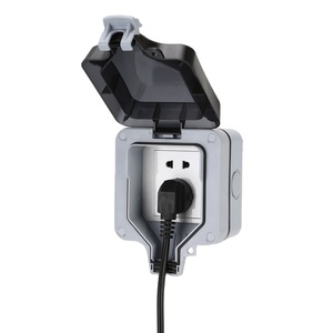 IP66 Single Outdoor Use Waterproof Switch Wall Socket Cover Box Weatherproof Switched Socket Outlet Wall Covers