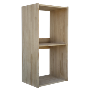 Legno di quercia chiara di pino Design moderno portabottiglie per vino di base modulare per la conservazione di tutti i tipi tra cui vino Magnum - Product Image 1