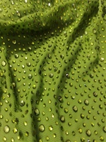 Tissu en dentelle de cristal vert, tissu en dentelle africaine, tissu en strass pour la couture
