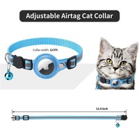 Étui souple en nylon TPU réglable pour AirTag, compatible avec les traceurs GPS intelligents, pour une identification facile des animaux de compagnie, avec mini-clochette