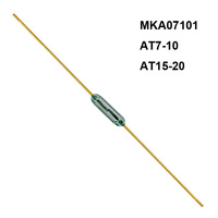 Capteurs magnétiques AT07-10 7mm RMCIP MKA07101 Interrupteurs à lames normalement ouverts avec enveloppe en verre
