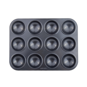 Xinze Tùy Chỉnh Nhiệt Độ Cao Chịu Mài Mòn Carbon Thép 12cup Muffin Pan Không Dính Lớp Phủ Nướng Dễ Dàng Để Làm Sạch Vòng Muffin Chảo - Product Image 1