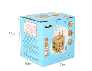 Offre Spéciale multi-fonction boîtes d'activité <span class=keywords><strong>en</strong></span> <span class=keywords><strong>bois</strong></span> Montessori éducatif <span class=keywords><strong>bois</strong></span> forêt Cube perle labyrinthe montagnes russes jouets pour enfants - Product Image 5