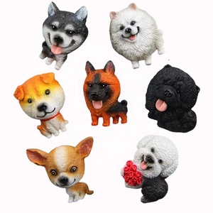 Aimants de réfrigérateur de bouledogue Corgi faits à la main Husky aimants de réfrigérateur 3D drôles personnalisés aimants de réfrigérateur de chien de dessin animé mignon - Product Image 1