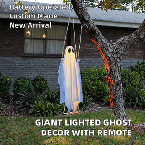 LH Acrylic Ghost <b>Swing</b> Wedding Decor Lights Battery Powered Personalized-Giant Outdoor Garden <b>Patio</b> Yard Porch NEW Decoration - Product Image 2