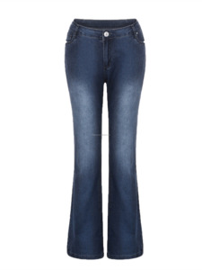 <span class=keywords><strong>Jeans</strong></span> svasati stile Vintage americano svasati snellenti da donna <span class=keywords><strong>pantaloni</strong></span> <span class=keywords><strong>elasticizzati</strong></span> in Denim alla moda Leggings retrò - Product Image 5