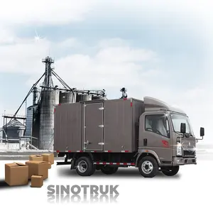Sinotruk howo 2021 는 적재 능력을 위한 가벼운 의무 상업적인 화물 트럭 4x2 6 짐수레꾼 밴 트럭을 나릅니다