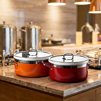 Chauffe-Plat Commercial en Acier Inoxydable à Induction avec Insert en Céramique pour Buffet, Marmite à Soupe en Céramique pour Hôtel