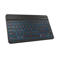 Tablette clavier thaïlandais et arabe rétroéclairée de 10 pouces rechargeable, nouvelle interface BT, fonctionnement à ciseaux, sans fil, nouvelle et améliorée