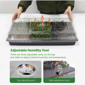 Plastic <strong>Seed</strong> Starter Sprouting Plant Nursery Seedling Germination Trays Agricultural <strong>Seed</strong> Tray With Lid for Vegetable <strong>Seeds</strong> - Product Image 5
