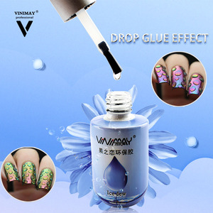Pegamento japonés transparente para esmalte de uñas, pegamento de fototerapia por goteo, tienda especializada en esmaltes de uñas con modelo de ondulación de agua - Product Image 1