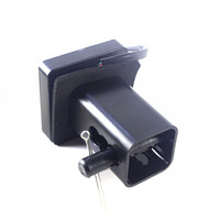 Luz de freno universal de 12V y 2500 lúmenes, 35W, Plug & Play, para cubierta de enganche de remolque de 2 pulgadas, para camionetas y RVs, con lente roja ahumada
