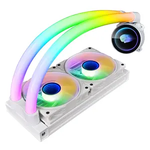 Hot Sell RGB Fan 120mm CPU Cooler 12V Computer Gaming Case Cooling Fan CPU Cooler Computer Water Cooling Kit System All Metal Cp