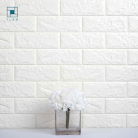 Sticker mural auto-adhésif moderne pour la décoration de la maison, mousse, vinyle bon marché, plafond imperméable, papier peint pour la maison, le bureau, papier peint 3D