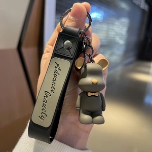 Llavero de Oso Adorable de PVC con Diseño de Dibujos Animados, Anillo para Llaves de Coche, Regalo para Parejas - Product Image 2