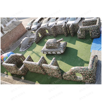 Ensemble de bunkers gonflables hermétiques pour paintball, en PVC durable, pour jeux tactiques de laser tag et parcours d'obstacles airsoft, idéal pour le jeu de team building