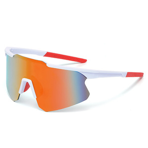 แว่นตากีฬาปั่นจักรยานกลางแจ้ง UV400 โพลาไรซ์กรอบสีขาวเลนส์ PC ป้องกันแสงแดดการออกนอกบ้านตกปลา - Product Image 2