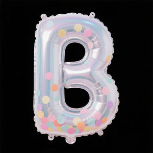 16Inch Heldere Transparante Folie Letter Nummer Papier Confetti Ballonnen Globos Mylar Ballon Voor Verjaardagsfeestje Decoratie - Product Image 6