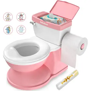 2023 yeni tasarım OEM bebek tuvalet plastik gerçekçi bebek lazımlık eğitim tuvalet koltuk plastik çocuk lazımlık tuvalet eğitmen bebek nesneleri