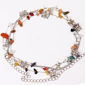 Cinto de Corrente para Barriga em Aço Inoxidável Banhado a Ouro Gaby Trendy para Mulheres, Presente de Noivado, Festa de Casamento, Acessório de Joia Corporal Colorido - Product Image 2