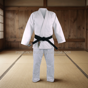 ชุดยูโดมาตรฐาน IJF แบบเย็บสามชั้น ผ้าฝ้าย 100% สำหรับผู้ใหญ่ 男女兼用 - Product Image 3