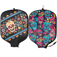 Logo personnalisé coloré Pickleball couverture raquette manchon sac en cuir Pu néoprène Pickleball pagaie couverture accessoires sac