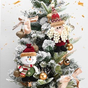 Gelukkig Nieuwjaar Kerstversieringen Kerstcadeau Santa Claus Sneeuwpop Boom Hanger Pop Hangen Voor Thuis Noel Natal Decoraties - Product Image 6