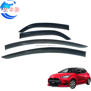 แผ่นบังแดดหน้าต่างรถยนต์ PMMA <span class=keywords><strong>4</strong></span> ชิ้น แบบ OEM ของ WSD Wholesale พร้อมเทป 3M สำหรับติดตั้งกับ <span class=keywords><strong>Toyota</strong></span> <span class=keywords><strong>Yaris</strong></span> ปี <span class=keywords><strong>2020</strong></span> ขึ้นไป ป้องกันฝน - Product Image 1