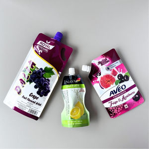 Özel tasarım plastik sıvı ambalaj emzik sıkmak bebek maması suyu plastik içecek torbası Doypack ile emzik kese çanta Stand up - Product Image 4