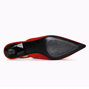 <span class=keywords><strong>Sandali</strong></span> con <span class=keywords><strong>tacco</strong></span> <span class=keywords><strong>medio</strong></span> in stile francese da <span class=keywords><strong>donna</strong></span> in vera pelle a punta piccole scarpe Muller stile profumato con cinturini posteriori scarpe in pelle scamosciata - Product Image 4