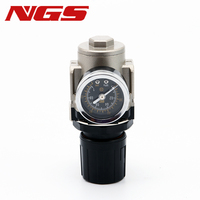 Régulateur de pression pneumatique en aluminium Yueqing ISO-VG32 pour fluides AR2000-02 AR3000-03 AR4000-04 1/2" 06 AR5000-10 Manomètre Max