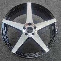 Rines de Aleación Personalizados 20x9 5x114.3 ET33 Negro Brillante Cóncavos Profundos de 5 Radios para Vehículos SUV de Alto Rendimiento