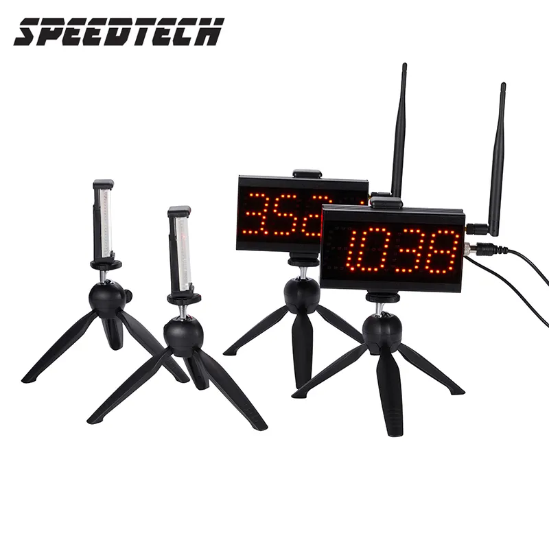 CS-003 Dubbele Race Versie Draadloze Lasertrack Timer Auto Voor Sprint Rolschaatsen Snelbaan En Veldhardloopsportfiets